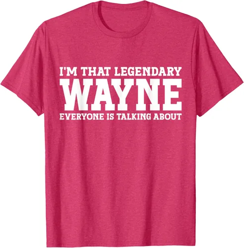 Vista 25 de Wayne Personal Name Funny Wayne Camiseta, Negro