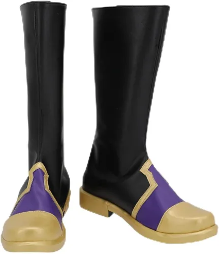 Vista 6 de Botas de Ashengrotto Azul para hombre, calzado para disfraz de cosplay de Halloween