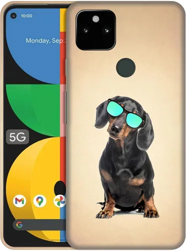 Vista 12 de GlamCase for Google Pixel 5a 5G, Pixel 5a Case - Basketball On Fire Printed Cute Slim Fit Hard Plastic Protective Designer Back Phone Case/Cover for