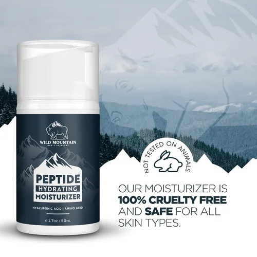 Vista 6 de Hidratante peptídico para hombres - Hidratante facial para hombre - Hidratante facial para hombres - Hidratante facial para hombre - Loción facial