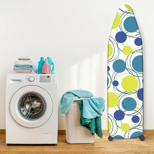 Vista 7 de Funda y almohadilla para tabla de planchar, tamaño estándar de 12" x 42" pulgadas, funda de repuesto para tabla de planchar, cubierta para tabla