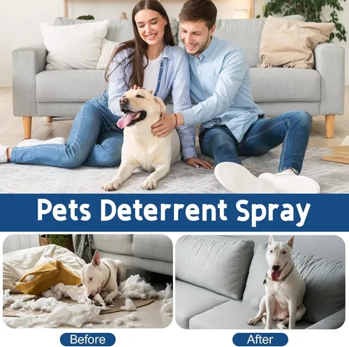 Vista 5 de Spray antimasticable para perros, 4.1 fl oz, manzana amarga, eficaz spray antimasticable para perros, protege muebles, pertenencias y previene