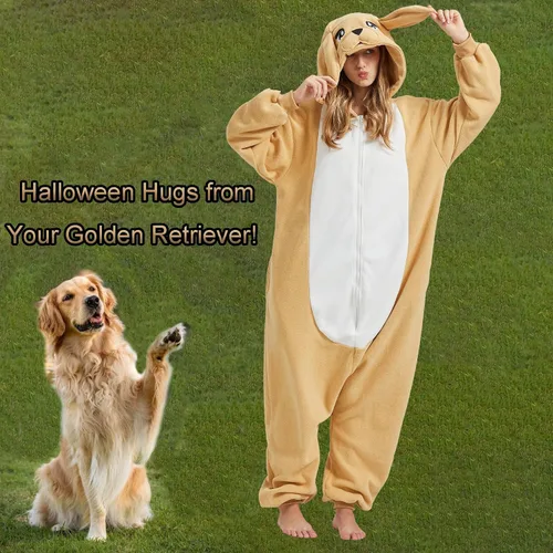 Vista 2 de Pijama unisex de dibujos animados de animales de Navidad, disfraz de Halloween unisex