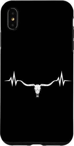 Vista 11 de Vintage Texas Longhorn Rancher Heartbeat Pulse Cattle Farmer Case for iPhone 17