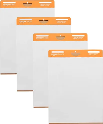 Vista 8 de Amazon Basics Almohadillas adhesivas de caballete para presentaciones, 25 x 30 pulgadas, color blanco, 2