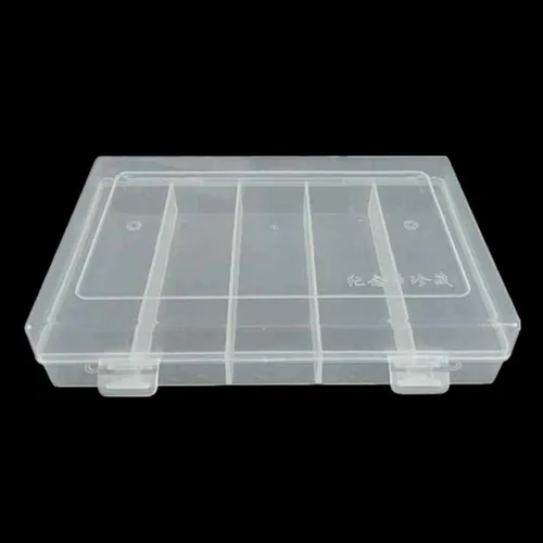 Vista 8 de ljhnba 5 ranuras de almacenamiento rectangular de plástico coleccionable, contenedor de almacenamiento apto para 100 piezas de 1.181 in, caja