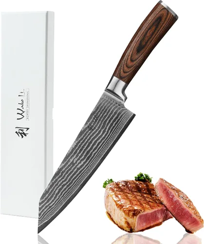 Vista 18 de Wakoli EDIB - Cuchillo deshuesador de damasco, hoja de precisión de 5.7 pulgadas, cuchillo de cocina profesional con núcleo VG10, mango ergonómico