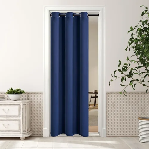 Vista 30 de MYSKY HOME Cortinas Aqua para Armario para Entrada Cortina Opaca para Puerta para Sala de Estar Cortina Oscurecedora de Habitación con Ojales