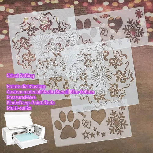 Vista 5 de BANLTRE Mylar Craft - Hoja de plantilla para manualidades, 12 x 24 pulgadas, acetato de plantilla en blanco para diseños de corte, embalaje de tubos