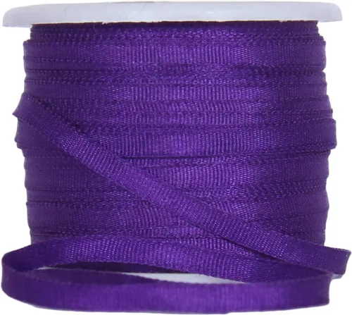 Vista 121 de Threadart Cinta de seda 100% pura - 3 tamaños - Docenas de colores - Castaño - 2 mm No. 524 Soft 100% pure silk ribbon on a single spool - perfect
