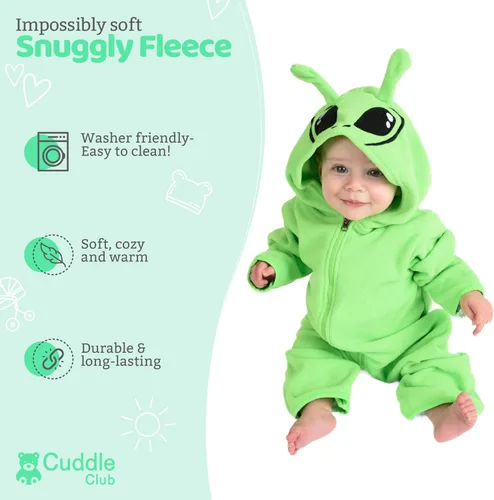 Vista 65 de Enterizo de vellón para bebé, rómper de una sola pieza con capucha para niños, ropa para exteriores, chaqueta infantil