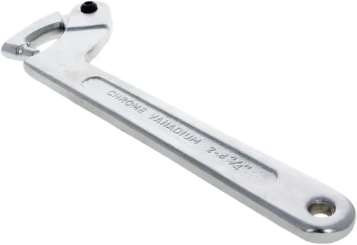 Vista 12 de Utoolmart Herramienta de llave C, 3/4-2 pulgadas (0.748-2.008 in) llave de gancho ajustable de cromo vanadio (nariz redonda), 1 unidad