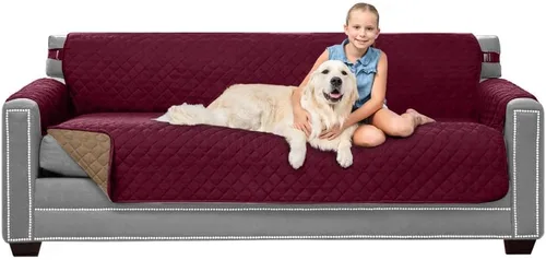 Vista 92 de Sofa Shield - Funda para sofá Loveseat con correa patentada, protector de cojín, funda reversible diseñada en EE. UU. resistente a manchas