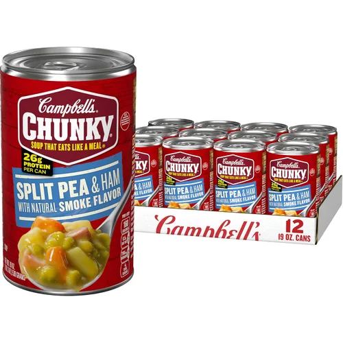Vista 11 de Campbell's Chunky Sopa Healthy Request, sopa de guisantes partidos con jamón, lata de 19 onzas