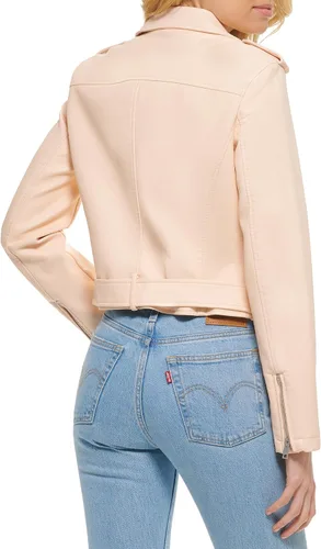 Vista 4 de Levi's Women's Belted Faux Leather Moto Jacket (Regular & Plus Size)
