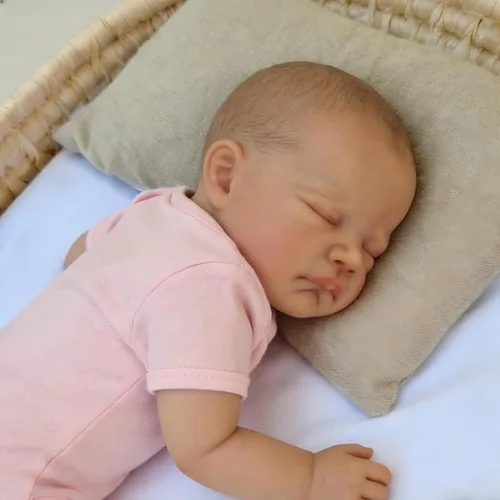Vista 5 de iCradle Lovely Real Life Reborn Baby Dolls 19inch 18.9 in Silicona realista Muñeca de bebé realista Muñeca recién nacida, regalo para mayores de 3