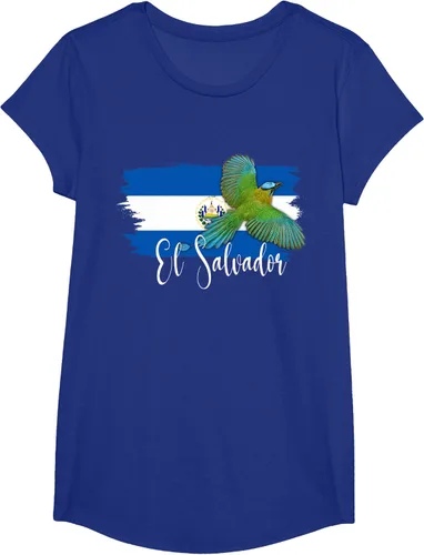Vista 27 de Camiseta con la bandera de El Salvador, mapa de El Salvador, camiseta de Salvador para mujer, Negro
