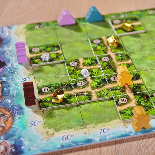 Vista 7 de HABA Karuba - Juego de rompecabezas familiar de colocación de fichas de aventura en la jungla - Emocionantes juegos familiares y juegos de mesa