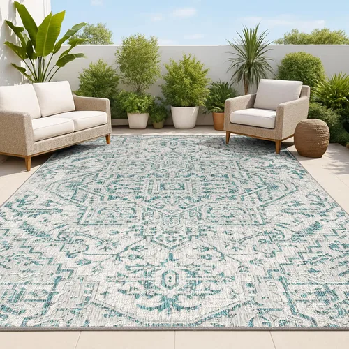 Vista 12 de JONATHAN Y SMB105D-28 - Alfombra de pasillo Boho para interiores y exteriores 2 x 8, color Negro/Gris, con textura de estrella, tejida