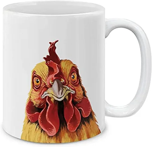 Vista 7 de MUGBREW Taza de té de cerámica linda de alpaca de 11 oz