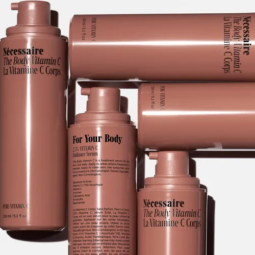Vista 3 de Nécessaire The Body Vitamin C Serum Vitamina C pura, tratamiento con ácido tranexámico y enzimas para mujeres + hombres Ilumina + unifica