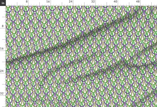 Vista 2 de Spoonflower Tela – Cuentas de Mardi Gras Carnaval Gordo Martes Impreso en Tela de Gasa Fat Quarter – Costura Ropa de Moda Vestidos Decoración