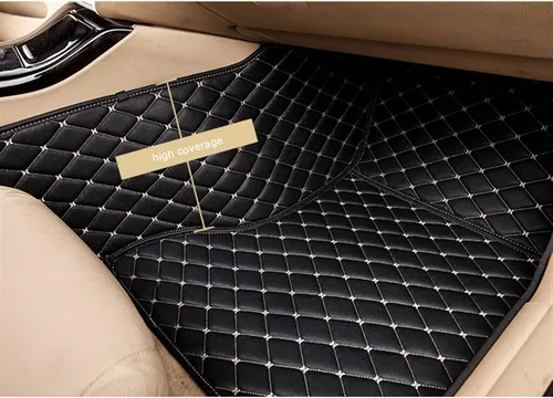 Vista 4 de Tapete de automóvil personalizado para Nissans, Altima, Bluebird, Sylphy Tiida Livina, Sunny March, accesorios para pies (color beige)