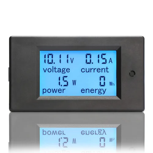 Vista 7 de Polímetro digital de DROK, DC 6.5-100 V, 100 A, medidor de voltaje, amperaje, potencia, pantalla digital LCD para medir la corriente, 1