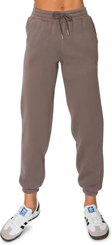 Vista 11 de Cali1850 Pantalón deportivo Cloud Nine Fleece para mujer, cintura alta, ajuste holgado, dos bolsillos, cintura elástica con cordón
