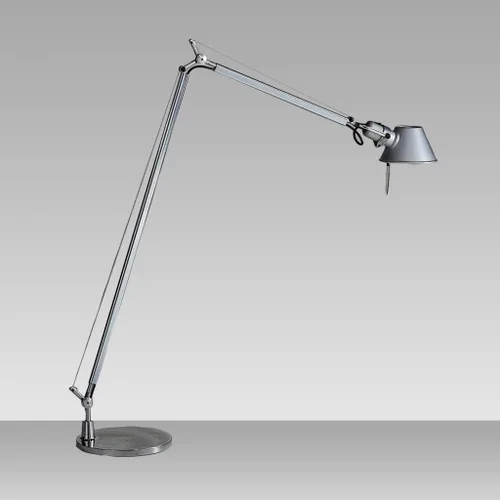 Vista 2 de Artemide Tolomeo Reading 100W E26 Lámpara de pie de aluminio con base