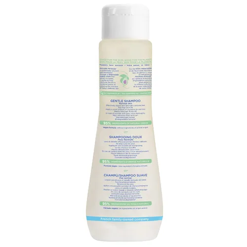 Vista 2 de Mustela Baby - Champú suave con aguacate natural, cuidado del cabello para niños de todas las edades y tipos de cabello, fórmula biodegradable y sin