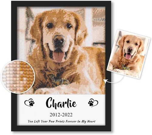 Vista 17 de Kits de pintura de diamantes personalizados para adultos, arte de diamantes con foto personalizada, imagen privada personalizada, decoración