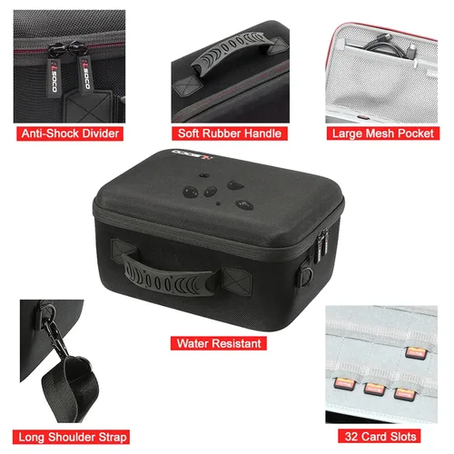 Vista 5 de RLSOCO Carrying Case for Nintendo Switch & Switch OLED-Fit Extra Switch Pro Controller & Poke Ball Plus