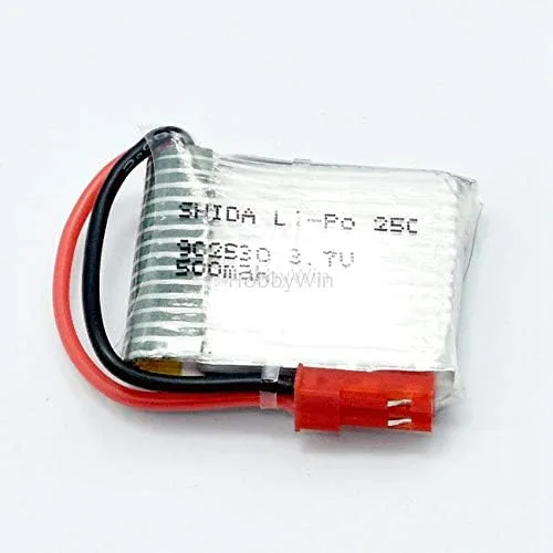 Vista 5 de 3.7 V 1S 500 mAh 25C LiPO batería JST enchufe para mini tamaño FPV Drone RC Quadcopter modelo avión