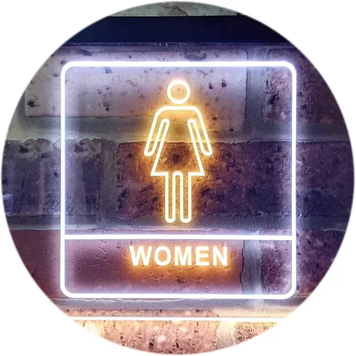 Vista 15 de ADVPRO Señal de neón LED de doble color para mujer, para inodoro, WC, 12 "x 8.5", st6s32-i1014-br