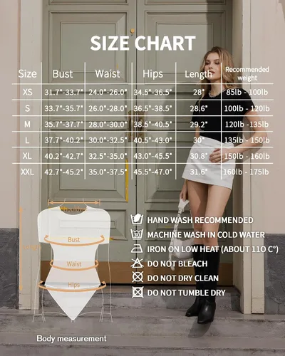 Vista 6 de MANGOPOP Body de Mujer con Cuello Redondo y Manga Corta, Camisetas Básicas, Tops de Body Suit