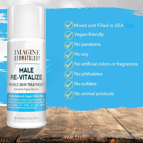 Vista 7 de Re-Vitalize, para hombres, crema para alivio de la salud del pene, calma y protege la piel roja e irritada (5.onzas fluidas, 150 mililitros)
