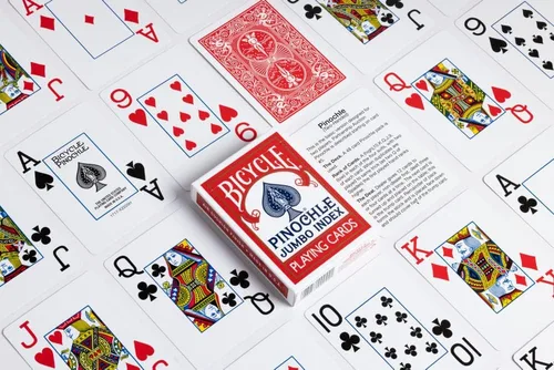 Vista 5 de Bicycle Naipes Jumbo de Pinochle - Baraja de Pinochle