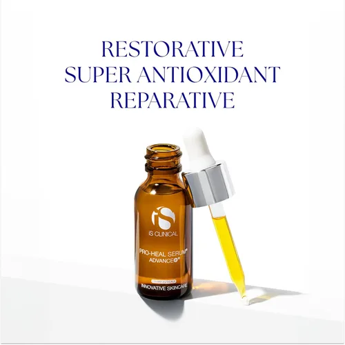 Vista 3 de iS CLINICAL Pro-Heal Serum Advance+ - Suero de vitamina C rico en antioxidantes, calma la sensibilidad y la irritación, ayuda al enrojecimiento