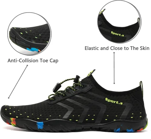 Vista 5 de Water Shoes Mens Womens Beach Swim Shoes Quick-Dry Aqua Socks Pool Shoes for Surf Yoga Water Aerobics