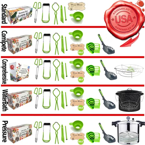 Vista 3 de Supa Ant Olla a Presión para Conservas de 23 Cuartos con Kit de Suministros para Principiantes - Olla a Presión para Conservas con Manómetro - Olla