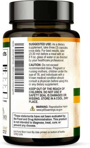 Vista 8 de Suplemento de curcumina de cúrcuma de 1500 mg, pimienta negra orgánica tumérica y bioperina para una mejor absorción con 95% de curcuminoides, apoyo