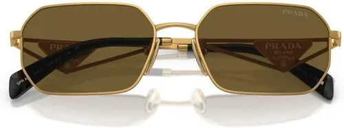 Vista 3 de Prada PR A51S - Gafas de sol para mujer color oro pálidomarrón oscuro 5817140, Oro pálidomarrón oscuro