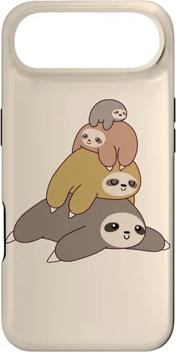 Vista 27 de Sloth Stack Cartoon Graphic Design Cute Doodle Phone Case for iPhone 17