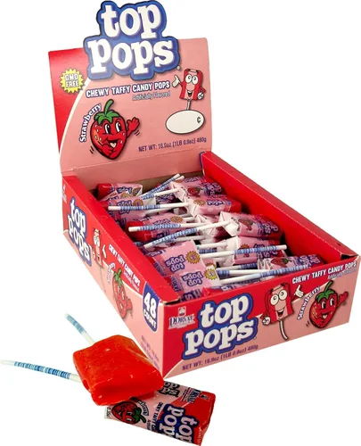 Vista 11 de Top/Taffy Pops Sabores Surtidos 48ct