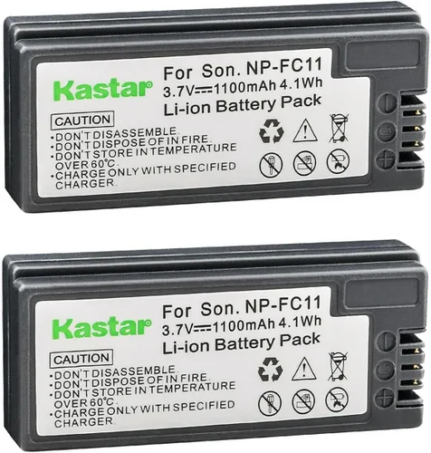 Vista 5 de Kastar Paquete de 1 batería NP-FC11 de 3.7 V 1100 mAh de repuesto para Sony Cybershot DSC-P5, Cybershot DSC-P7, Cybershot DSC-P8, Cybershot DSC-P8E