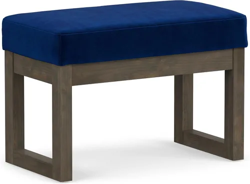 Vista 19 de SIMPLIHOME Milltown - Reposapiés rectangular (26.0 in de ancho) contemporáneo Platino
