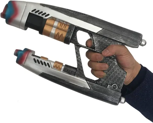 Vista 6 de Star Lord Blaster - Réplica de juguetes de resina 11 para cosplay, The Galaxy Peter Quill, accesorios de película, juguetes para niños y adultos