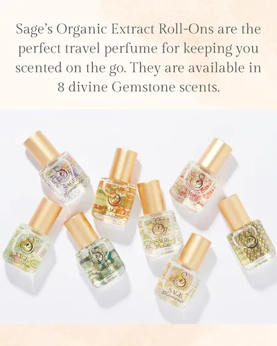 Vista 4 de Ámbar salvia, perfume roll-on, extracto, aceite de ámbar, aceite esencial de almizcle, almizcle de vainilla, mini perfumes para mujeres, fragancias