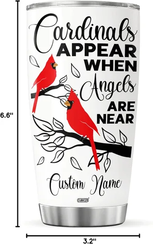 Vista 8 de CUBICER Vasos de café aislados personalizados, bebidas frías y calientes, taza de viaje religiosa con tapa, regalos de cumpleaños para adultos